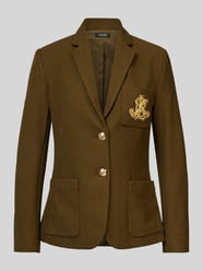 Blazer mit Label-Badge von Lauren Ralph Lauren Grün - 43