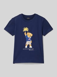 T-Shirt mit Motiv-Print von Polo Ralph Lauren Kids Blau - 20