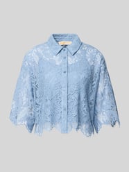 Bluse mit Spitze und Hemdblusenkragen von MICHAEL Michael Kors - 1