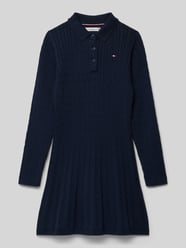 Getailleerde gebreide jurk van puur katoen van Tommy Hilfiger Teens - 31