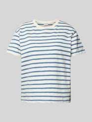 T-Shirt mit Rundhalsausschnitt von Jake*s Casual Blau - 21