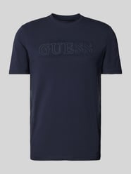 T-Shirt mit Label-Print Modell 'ALPHY' von Guess Activewear Blau - 9