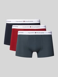 Trunks mit elastischem Logo-Bund im 3er-Pack von Tommy Hilfiger Rot - 47