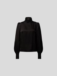 Bluse mit Strasssteinbesatz von Custommade Schwarz - 35