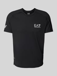 T-Shirt mit Label-Print Modell 'VENTUS7' von EA7 Emporio Armani Schwarz - 31