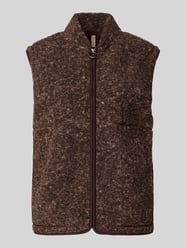 Regular fit bodywarmer met boucléstructuur model 'SC-GERTRUD 4' van Soyaconcept - 17