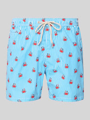 Badeshorts mit elastischem Bund und Kordelzug von MC2 Saint Barth - 1
