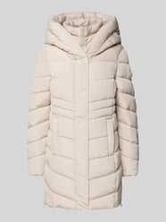 Regular Fit Steppmantel mit Kapuze von Tom Tailor Beige - 4