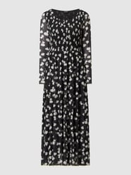Maxi-jurk met bloemenmotief  van Taifun Grijs / zwart - 38