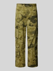 Wide Leg Cargohose mit Gesäßtaschen Modell 'HARMON' von Pegador Grün - 34