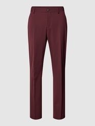 Pantalon met persplooien, model 'LIAM' van Selected Homme Bordeaux - 2