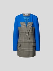 Blazer mit Hahnentrittmuster von Nina Ricci Blau - 23