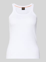 Top na ramiączkach o kroju slim fit z Mieszanka bawełny Model 'C_EPETITE' od BOSS Orange - 7