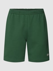 Sweatshorts mit Label-Patch Modell 'Basic' von Lacoste Grün - 33