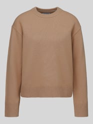 Pullover aus reiner Wolle mit Rippabschlüssen von Jake*s Casual - 48
