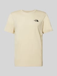 T-Shirt mit Label-Print Modell 'Simple Dome' von The North Face Beige - 47