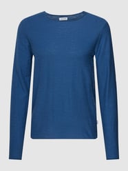 Strickpullover mit Rollsaum Modell 'SLUB KNIT CREW NECK' von Jack & Jones Blau - 28