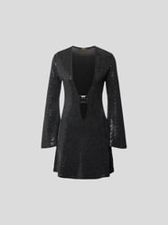 Minikleid mit Paillettenbesatz von Dodo bar Or Schwarz - 22