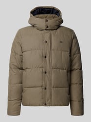 Gewatteerde jas met verborgen ritssluiting en labelstiksel van Superdry Beige - 36