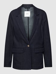 Żakiet z imitacji denimu z kieszeniami z wypustką od s.Oliver BLACK LABEL Niebieski - 47