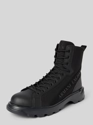 Boots mit Reißverschluss und Label-Details von ARMANI EXCHANGE Schwarz - 10