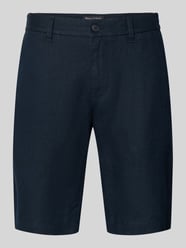 szorty o kroju regular fit z czystego lnu model 'RESO JOGGER' od Marc O'Polo - 18
