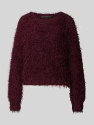 Gebreide pullover met ronde hals van Oui Bordeaux - 27