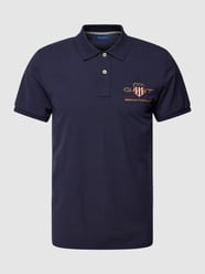 Poloshirt mit Label-Stitching von Gant Blau - 26