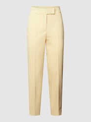 Stoffen broek met persplooien van s.Oliver BLACK LABEL Geel - 13