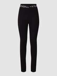 Legging met labelprint, model 'Strap' van Kendall & Kylie Grijs / zwart - 47