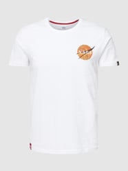 T-Shirt mit Motiv-Print von Alpha Industries Weiß - 44