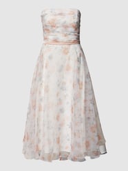 Cocktailkleid mit floralem Allover-Muster von V.M. Weiß - 46