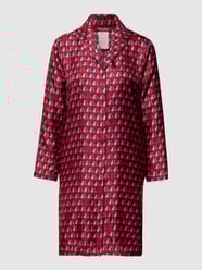 Seidenkleid mit Allover-Muster Modell 'TADDEO' von Max Mara Studio Bordeaux - 42
