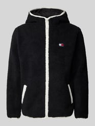 Sherpa Jacket mit Label-Patch von Tommy Jeans Schwarz - 2