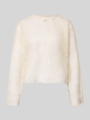 Shirt met lange mouwen van kant met ronde hals van Karo Kauer - 44