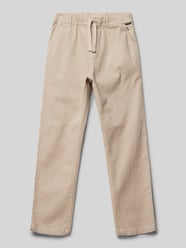 Stoffhose mit elastischem Bund und Kordelzug von Quiksilver Beige - 46