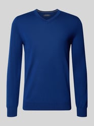 Gebreide pullover van wolmix met v-hals van Christian Berg Men - 16