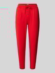 Slim fit bandplooibroek met verkort model, model 'KATE' van ICHI - 12
