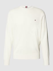 Strickpullover mit Label-Stitching von Tommy Hilfiger Beige - 7