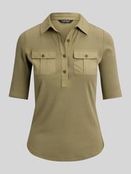 t-shirt o kroju slim fit z mieszanki bawełny model 'HAIDELLE' od Lauren Ralph Lauren - 44