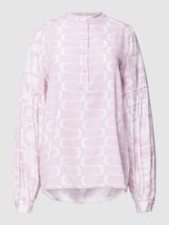 Blouse met knoopsluiting van Herzensangelegenheit Roze - 3