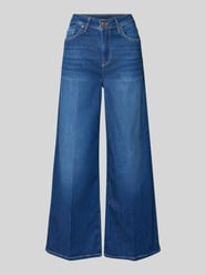 Jeansy o szerokich nogawkach w skróconym kroju model 'SVENTY 7/8' od Raffaello Rossi - 44