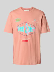 T-Shirt mit Label-Details von Champion Orange - 40