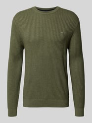 Sweter z dzianiny z detalem z logo od Christian Berg Men - 35