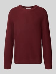 Regular Fit Pullover aus reiner Baumwolle von Marc O'Polo DENIM Bordeaux - 45