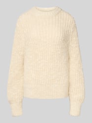 Gebreide pullover met ronde hals, model 'Palizia' van OPUS Beige - 28