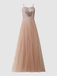 Corsagenkleid mit Zierperlen  von Luxuar Lila - 42