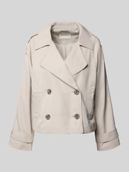 regular fit trenchcoat met schouderriempjes van Tom Tailor Denim Beige - 10