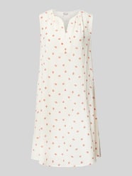 Knielange jurk met tuniekkraag, model 'Bobbi' van Fransa Rood - 12
