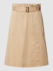 Knielager Rock mit Gürtel Modell 'NATURAL' von Gerry Weber Beige - 42